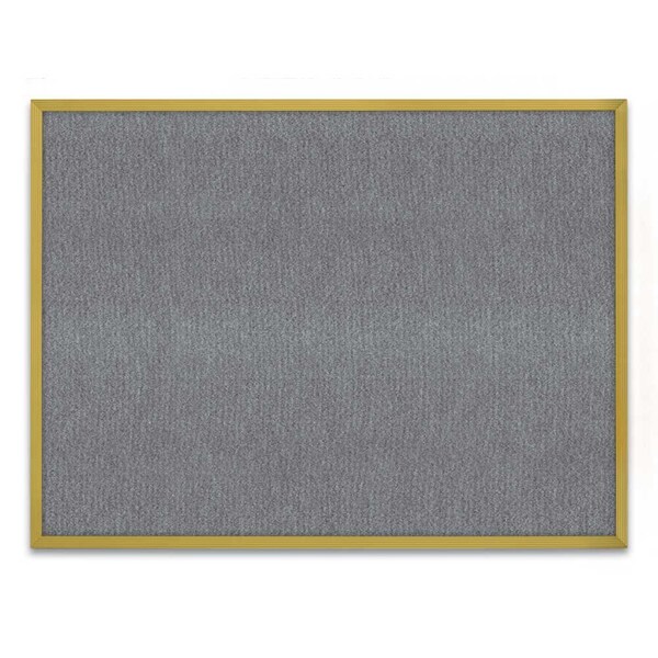 Corkboard, Fabric, 1 Door, Brnz, 18" x 24"